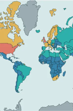 World view illustrating cultural dimension comparisons
